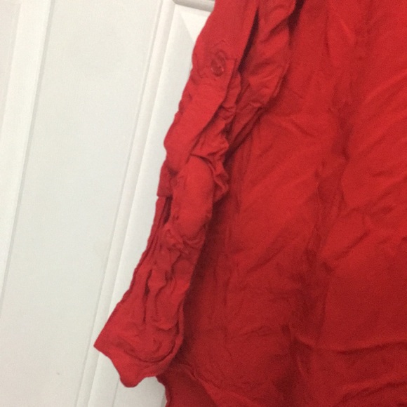 Velvet Heart Red button down Shirt - Picture 4 of 8